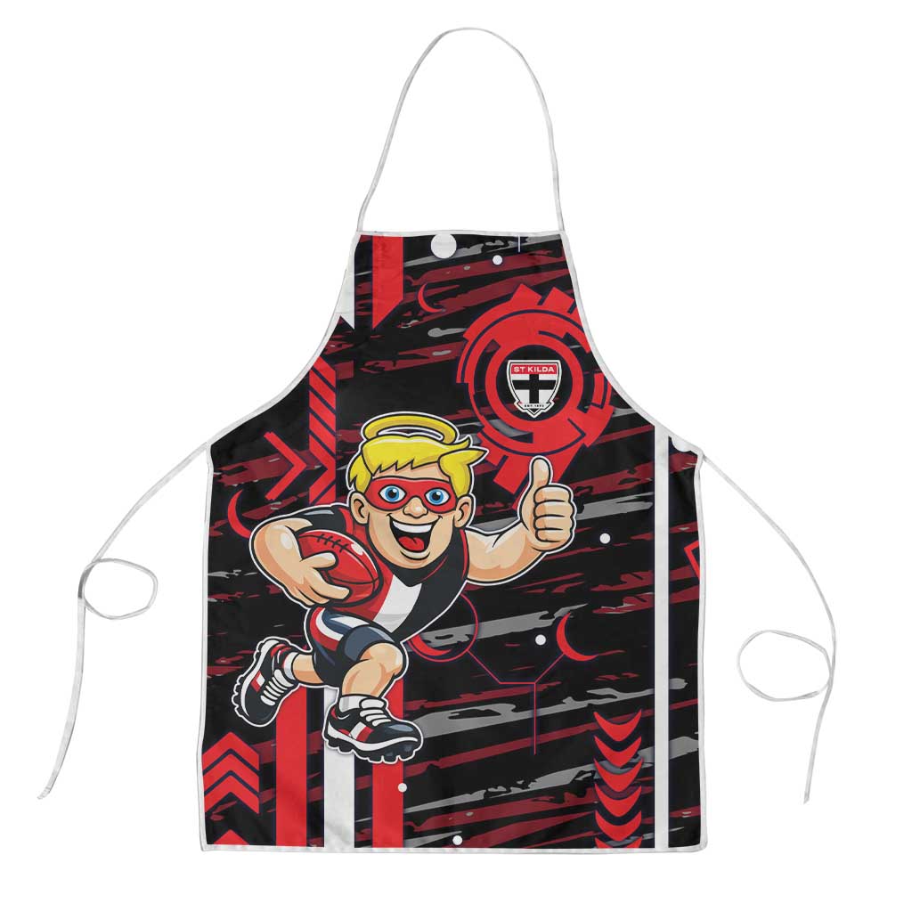 St Kilda Saints Apron Mascot Cartoon Football Illustration Style