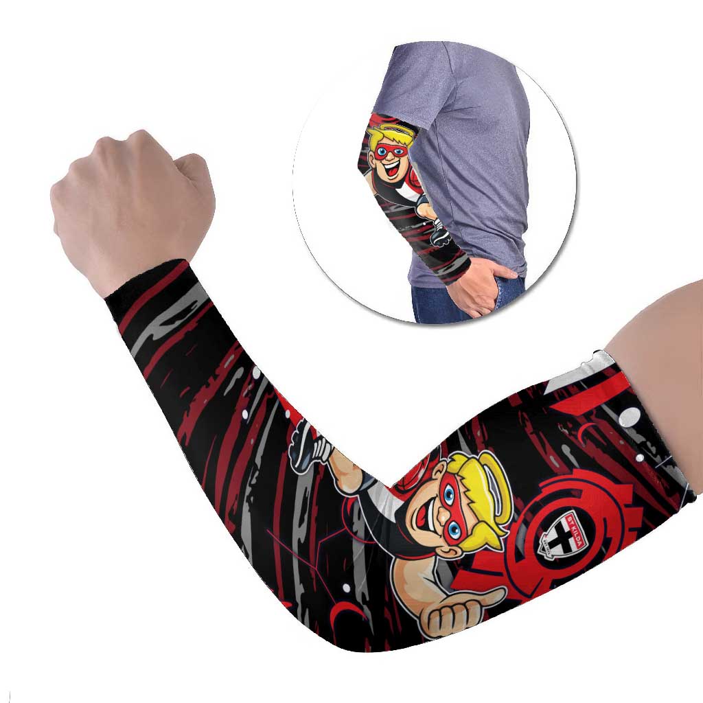 St Kilda Saints Arm Sleeves Mascot Cartoon Football Illustration Style