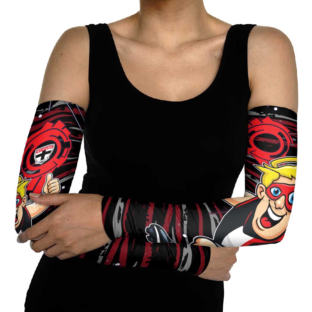St Kilda Saints Arm Sleeves Mascot Cartoon Football Illustration Style