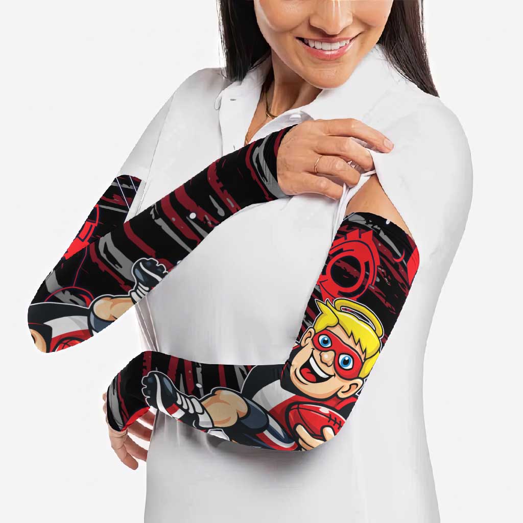 St Kilda Saints Arm Sleeves Mascot Cartoon Football Illustration Style