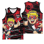 St Kilda Saints Basketball Jersey Mascot Cartoon Football Illustration Style