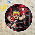 St Kilda Saints Beach Blanket Mascot Cartoon Football Illustration Style