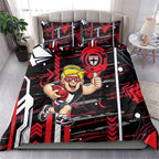 St Kilda Saints Bedding Set Mascot Cartoon Football Illustration Style