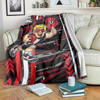 St Kilda Saints Blanket Mascot Cartoon Football Illustration Style