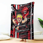 St Kilda Saints Blanket Mascot Cartoon Football Illustration Style