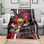 St Kilda Saints Blanket Mascot Cartoon Football Illustration Style