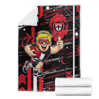 St Kilda Saints Blanket Mascot Cartoon Football Illustration Style