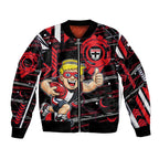 St Kilda Saints Bomber Jacket Mascot Cartoon Football Illustration Style