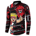 St Kilda Saints Button Sweatshirt Mascot Cartoon Football Illustration Style