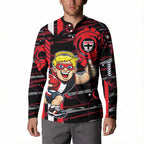 St Kilda Saints Button Sweatshirt Mascot Cartoon Football Illustration Style