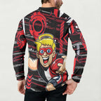 St Kilda Saints Button Sweatshirt Mascot Cartoon Football Illustration Style