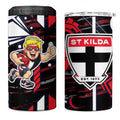 St Kilda Saints 4 in 1 Can Cooler Tumbler Mascot Cartoon Football Illustration Style