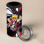 St Kilda Saints 4 in 1 Can Cooler Tumbler Mascot Cartoon Football Illustration Style