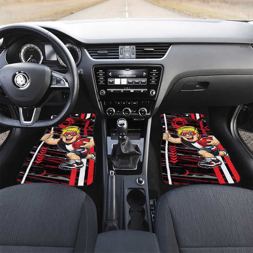 St Kilda Saints Car Mats Mascot Cartoon Football Illustration Style