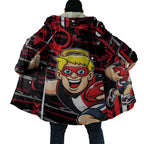 St Kilda Saints Cloak Mascot Cartoon Football Illustration Style