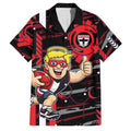 St Kilda Saints Family Matching Off Shoulder Maxi Dress and Hawaiian Shirt Mascot Cartoon Football Illustration Style