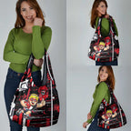 St Kilda Saints Grocery Bag Mascot Cartoon Football Illustration Style