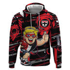St Kilda Saints Hoodie Mascot Cartoon Football Illustration Style