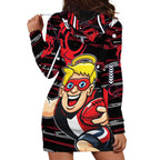 St Kilda Saints Hoodie Dress Mascot Cartoon Football Illustration Style