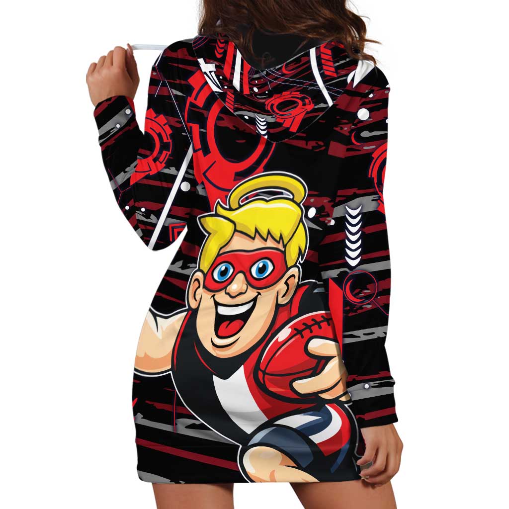 St Kilda Saints Hoodie Dress Mascot Cartoon Football Illustration Style