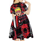 St Kilda Saints Kid Short Sleeve Dress Mascot Cartoon Football Illustration Style