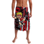 St Kilda Saints Lavalava Mascot Cartoon Football Illustration Style