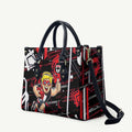 St Kilda Saints Leather Bag Mascot Cartoon Football Illustration Style