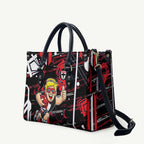 St Kilda Saints Leather Bag Mascot Cartoon Football Illustration Style