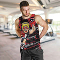 St Kilda Saints Men Tank Top Mascot Cartoon Football Illustration Style