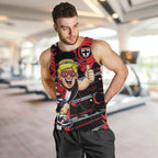St Kilda Saints Men Tank Top Mascot Cartoon Football Illustration Style