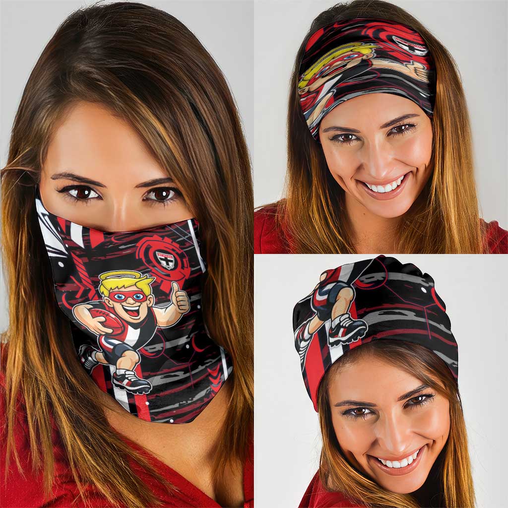 St Kilda Saints Neck Gaiter Mascot Cartoon Football Illustration Style