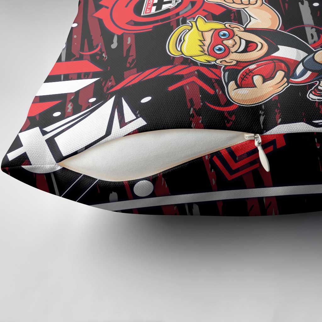 St Kilda Saints Pillow Cover Mascot Cartoon Football Illustration Style