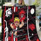 St Kilda Saints Quilt Mascot Cartoon Football Illustration Style