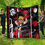 St Kilda Saints Quilt Mascot Cartoon Football Illustration Style
