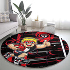 St Kilda Saints Round Carpet Mascot Cartoon Football Illustration Style