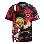 St Kilda Saints Rugby Jersey Mascot Cartoon Football Illustration Style