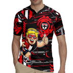 St Kilda Saints Rugby Jersey Mascot Cartoon Football Illustration Style