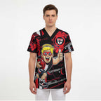 St Kilda Saints Scrub Top Mascot Cartoon Football Illustration Style