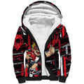 St Kilda Saints Sherpa Hoodie Mascot Cartoon Football Illustration Style