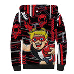 St Kilda Saints Sherpa Hoodie Mascot Cartoon Football Illustration Style