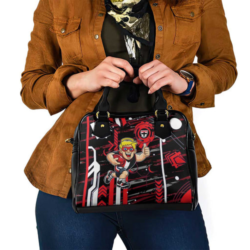 St Kilda Saints Shoulder Handbag Mascot Cartoon Football Illustration Style
