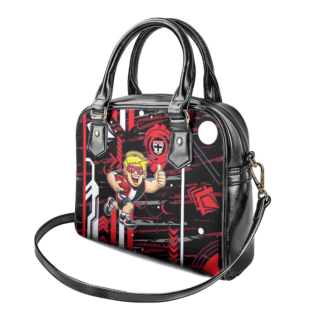 St Kilda Saints Shoulder Handbag Mascot Cartoon Football Illustration Style