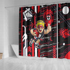 St Kilda Saints Shower Curtain Mascot Cartoon Football Illustration Style