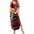 St Kilda Saints Summer Maxi Dress Mascot Cartoon Football Illustration Style
