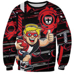 St Kilda Saints Sweatshirt Mascot Cartoon Football Illustration Style