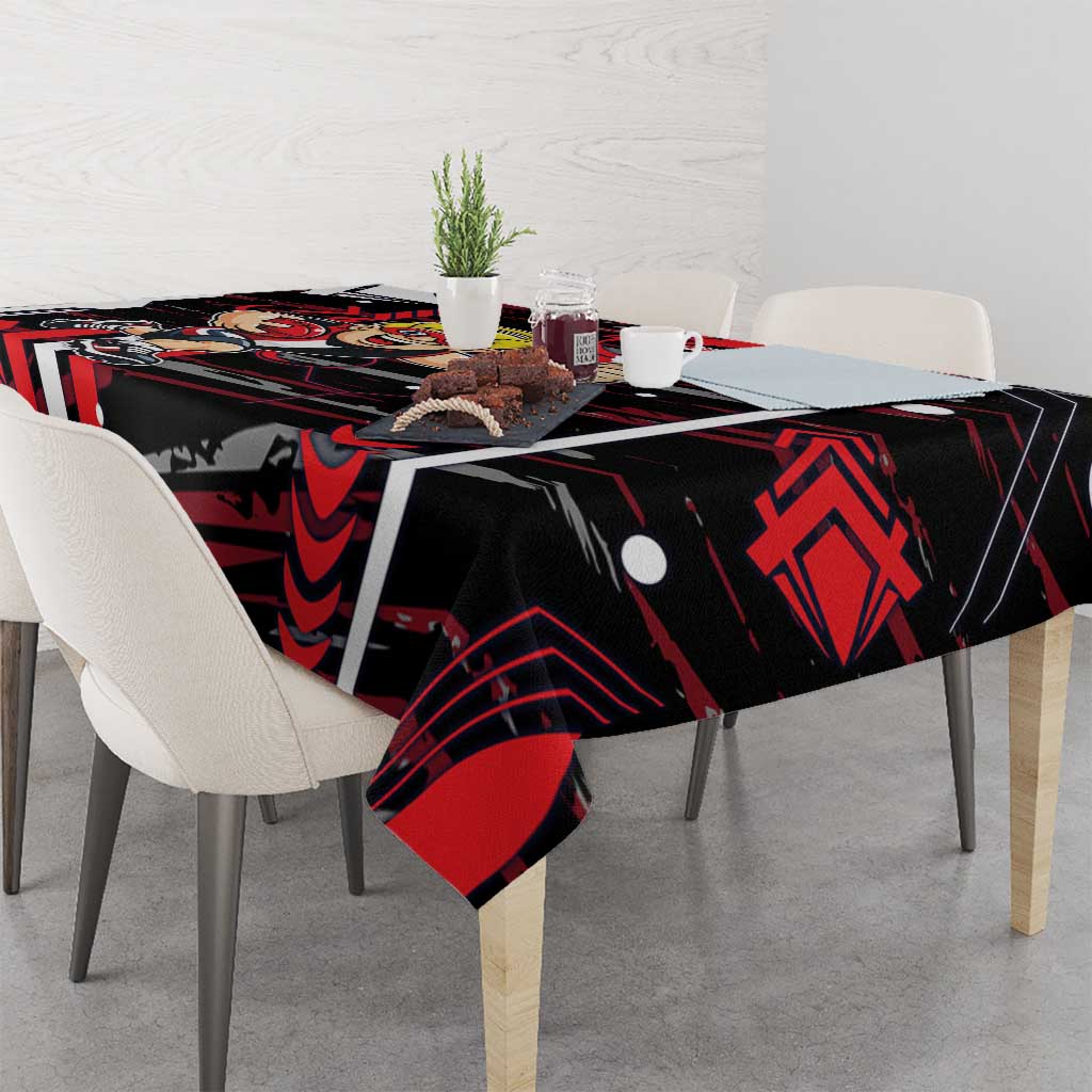 St Kilda Saints Tablecloth Mascot Cartoon Football Illustration Style