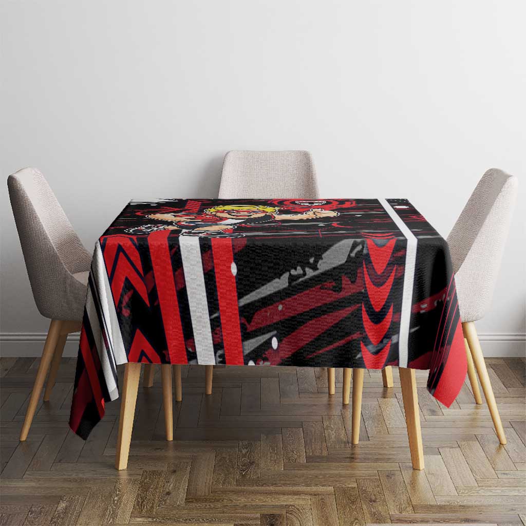 St Kilda Saints Tablecloth Mascot Cartoon Football Illustration Style
