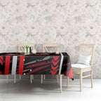 St Kilda Saints Tablecloth Mascot Cartoon Football Illustration Style