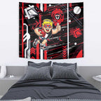 St Kilda Saints Tapestry Mascot Cartoon Football Illustration Style