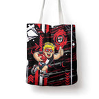 St Kilda Saints Tote Bag Mascot Cartoon Football Illustration Style